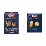 Barilla Mezze Penne Tricolore (Üç Renkli Kalem) Makarna 500 Gr ve Barilla Castellane Makarna 500 Gr