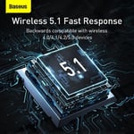 Baseus BA04 Mini Bluetooth Adaptör USB Alıcı Bluetooth 5.0 Siyah