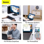 Baseus BA04 Mini Bluetooth Adaptör USB Alıcı Bluetooth 5.0 Siyah