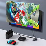 Baseus Matrix 2 in 1 Çok Fonksiyonlu Bilgisayar/Telefon HDMI Hub Adaptörü, Koyu Gri, HDMI Giriş Çıkış 4K & ARC, 4K 60 Hz Destekli, Seyahat Boy