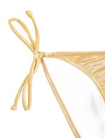 Basic Bikini Altı Yanları Bağlama Detaylı Dokulu Normal Bel