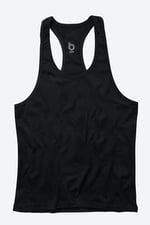 Basic Fitness Gym Tank Top Sporcu Atleti Siyah