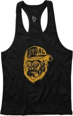 Basic Fitness Gym Tank Top Sporcu Atleti Siyah