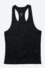 Basic Fitness Gym Tank Top Sporcu Atleti Siyah