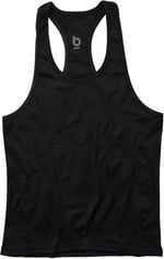 Basic Fitness Gym Tank Top Sporcu Atleti Siyah