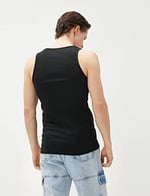 Basic Kolsuz Tişört Halter Yaka