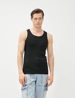 Basic Kolsuz Tişört Halter Yaka