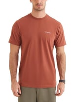 Basic Sm Logo Brushed Erkek Kahverengi Outdoor T-Shirt CS0282-229