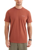 Basic Sm Logo Brushed Erkek Kahverengi Outdoor T-Shirt CS0282-229