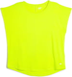Basic Spor Tişört Yarasa Kol Bisiklet Yaka