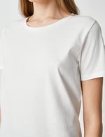 Basic Tişört Bisiklet Yaka Kısa Kollu