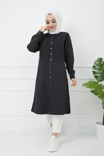 Baskı Detaylı Tunik- Açık Mavi