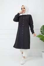 Baskı Detaylı Tunik- Açık Mavi