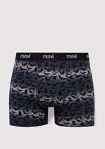 Baskılı Gri Boxer 0910455-32174