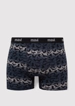 Baskılı Gri Boxer 0910455-32174