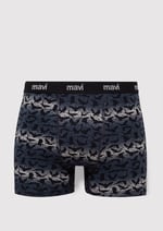 Baskılı Gri Boxer 0910455-32174