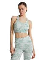 Batik Desenli Yoga Sütyeni Halter Yaka