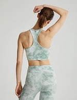 Batik Desenli Yoga Sütyeni Halter Yaka