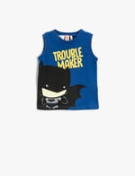 Batman Baskılı Lisanslı Atlet Pamuklu