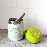 Bblüv B0122L – Foöd – Paslanmaz çelik termos, 300 ml, kase ve kaşık dahil, misket limonu, üniseks
