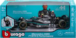 Bburago – Mercedes AMG Petronas W14 Lewis Hamilton #44 2023 - Gerçekçi ölçekli araba modeli 1:24 ve Lewis Hamilton karakteri, resmi Mercedes lisansı, önerilen yaş 14+ yaş