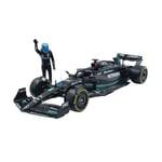 Bburago – Mercedes AMG Petronas W14 Lewis Hamilton #44 2023 - Gerçekçi ölçekli araba modeli 1:24 ve Lewis Hamilton karakteri, resmi Mercedes lisansı, önerilen yaş 14+ yaş