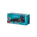 Bburago – Mercedes AMG Petronas W14 Lewis Hamilton #44 2023 - Gerçekçi ölçekli araba modeli 1:24 ve Lewis Hamilton karakteri, resmi Mercedes lisansı, önerilen yaş 14+ yaş