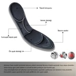 BC03 | Memory Foam, Tüm Ayakkabılarla Uyumlu, Rahat, Konfor, Darbe Emici Ve Yumuşak Iç Tabanlık (Siyah, 40-45)