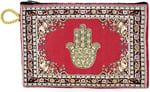 BDM - Monedero turco de tela con cremallera de la mano de Fátima. Elige tu color. - Rojo