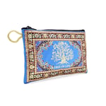 BDM - Monedero turco de tela con cremallera, árbol de la vida. - Modelo 9