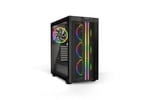 be quiet! Pure Base 500 FX Siyah, Orta Kule ATX kasa, ARGB, 4 önceden kurulmuş Light Wings PWM vantilatör, kırılmaz cam pencere
