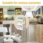 Bebek Bezi Caddy, Tekerlekli Plastik Hareketli Bebek Bezi Arabası Yenidoğan Kreş Essentials Bebek Bezi Düzenleyici, Masa ve Beşik Değiştirme için, Montajı Kolay, Beyaz