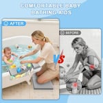Bebek için Banyo Diz Çökme Seti: 1,18 inç Kalın Kaymaz Diz Çökme Pedi Hızlı Kuru Köpük Yastık - Banyo Zamanı için Diz Desteği - Yeni Anneler İçin Hediyeler