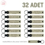 Bebek Mevlidi Hatırası Anahtarlık 32'li Set, 32'li Set, MH-KAN8529X32, Sütlü Kahve & Sütlü Kahve, üniseks-bebek