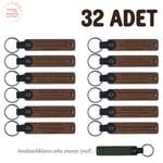 Bebek Mevlidi Hatırası Anahtarlık 32'li Set, Standart, MH-KAN8516X32, Kahverengi & Yeşil, üniseks-bebek