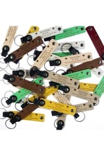 Bebek Mevlidi Hatırası Anahtarlık 32'li Set, Standart, MH-KAN8516X32, Kahverengi & Yeşil, üniseks-bebek