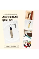 Bebek Mevlidi Hatırası İsim Yazılı Anahtarlık, Standart, MH-KAN8539X32, Gök Mavi & Lacivert, üniseks-bebek