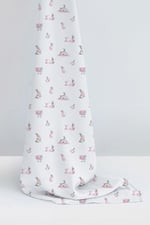 Bebek Müslin Müslin Örtü 120120 cm Bébé Lapin Rose THROW1219
