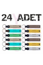 Bebek Ve Anne İsmine Özel Hatıra Deri Anahtarlık, Standart, MH-KAN8617X24, üniseks-yetişkin