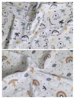 Bebek%100 Pamuk Müslin Örtü 80x75 cm 2'li Set