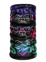 Bebo Store Extreme Spor Motor Ve Bisiklet Kullananlara Özel Desenli Buff Boyunluk Bandana Balaklava - 3 Maymun