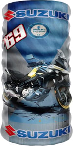 Bebo Store Extreme Spor Motor Ve Bisiklet Kullananlara Özel Desenli Buff Boyunluk Bandana Balaklava Suzuki Baskılı