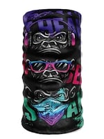 Bebo Store Extreme Spor Motor Ve Bisiklet Kullananlara Özel Desenli Buff Boyunluk Bandana Balaklava - 3 Maymun