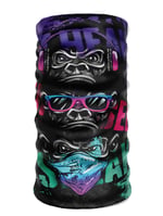 Bebo Store Extreme Spor Motor Ve Bisiklet Kullananlara Özel Desenli Buff Boyunluk Bandana Balaklava - 3 Maymun
