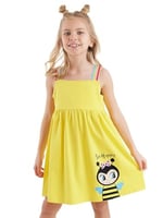 Bee Happy Sarı Kız Çocuk Elbise