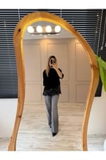 BeeYouStudio Dantel Detaylı Penye Bluz/Siyah - Bedenler: S, M, L