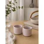 Beige & Stone 2'li Set Parlak Bej Seramik Kupa 175 Ml Minimal Kahve Kupası Çay Fincanı Espresso Ve Türk Kahvesi Bardağı