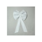 Beige & Stone Kurdele Yıllbaşı Ağaç Süs Noel Beyaz Fiyonk 55x50 Cm Büyük