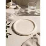 Beige & Stone Seramik Krem Donut Kahvaltı Pasta Yemek Ve Tatlı Servis Tabak 25 Cm