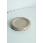 Beige & Stone Seramik Küçük Boy Parlak Bej Donut Tatlı Tabağı